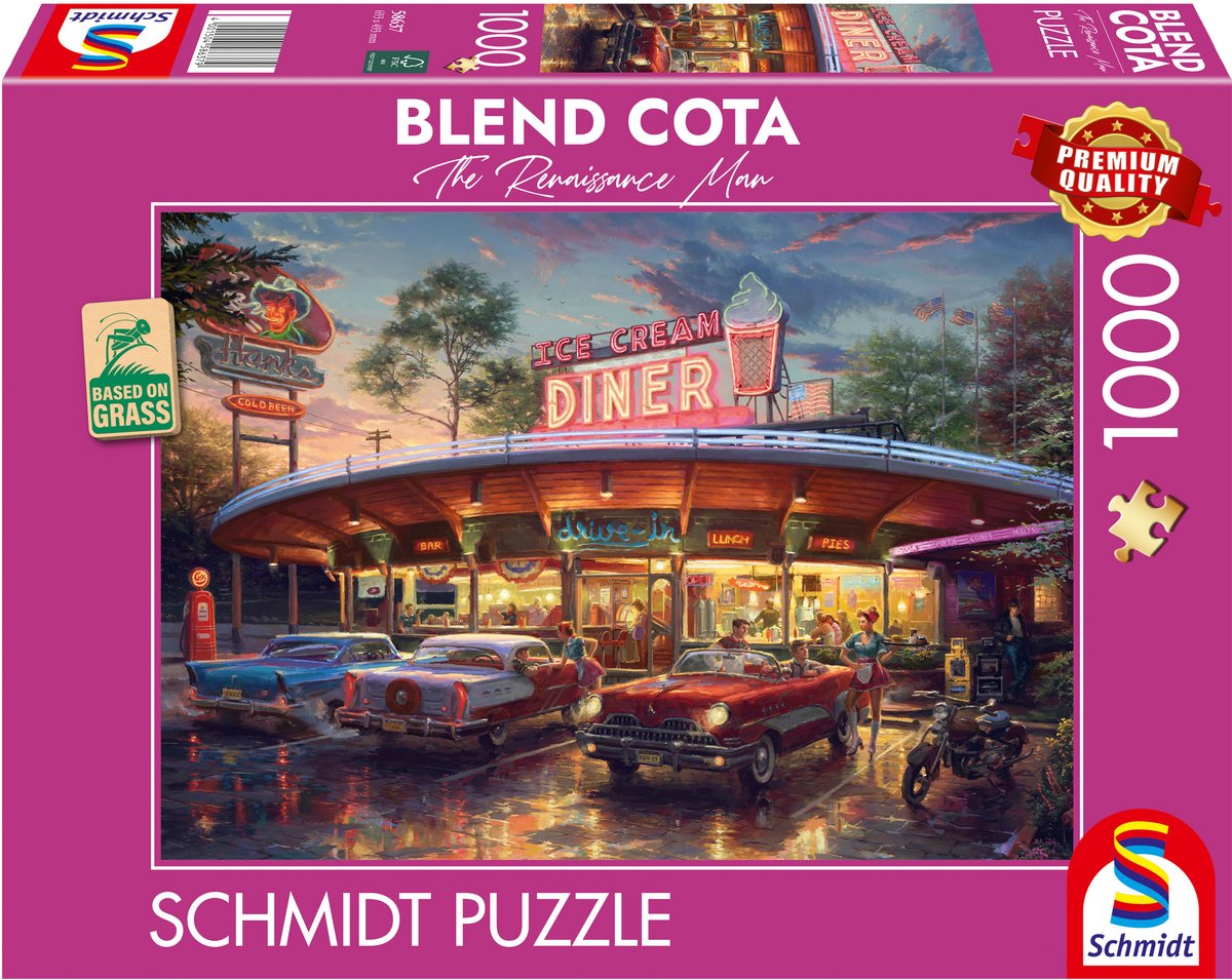 Schmidt Spiele puzzel - blend cota - american diner, 1000 stukjes