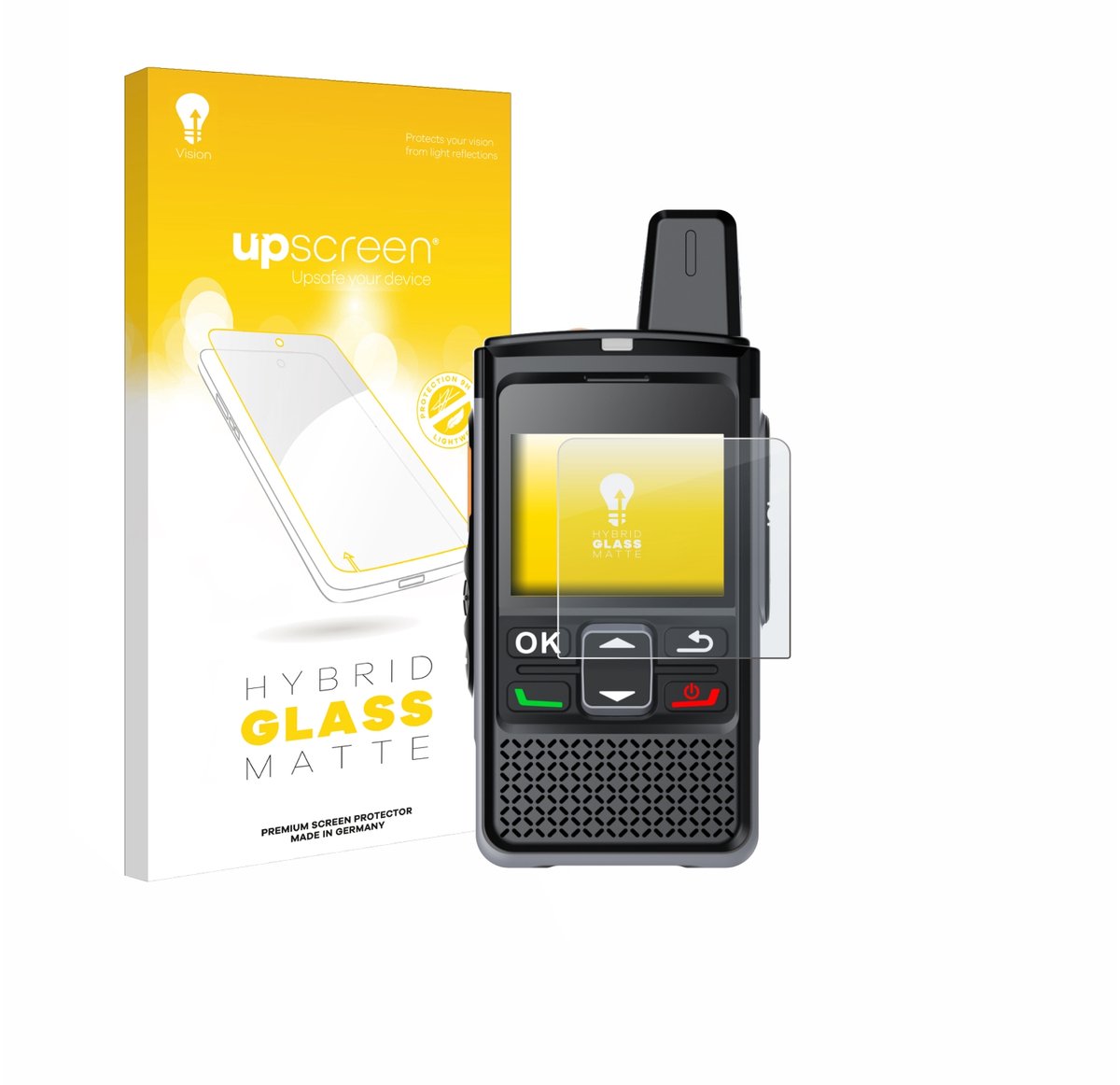 upscreen - Screenprotector voor Hytera PNC360S - Folie Beschermfolie Beschermglas matte