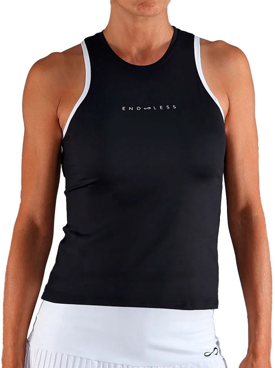 Endless Essential Mouwloos T-shirt Zwart M Vrouw