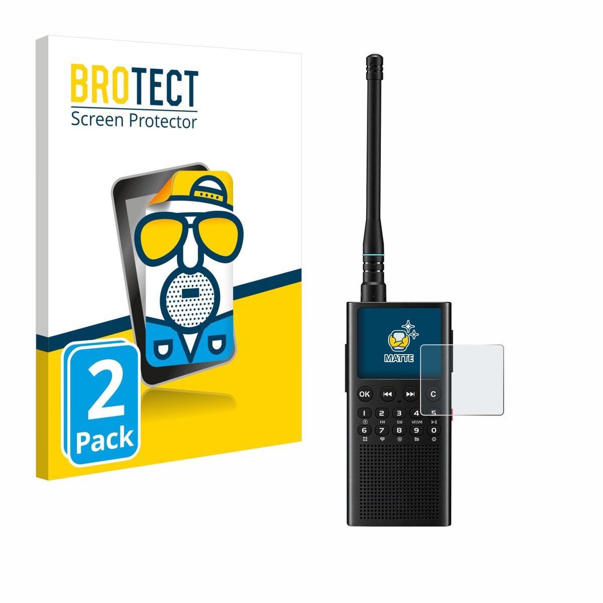 BROTECT - Screenprotector voor Choyong WT2 - Folie Beschermfolie matte 2 Stuks