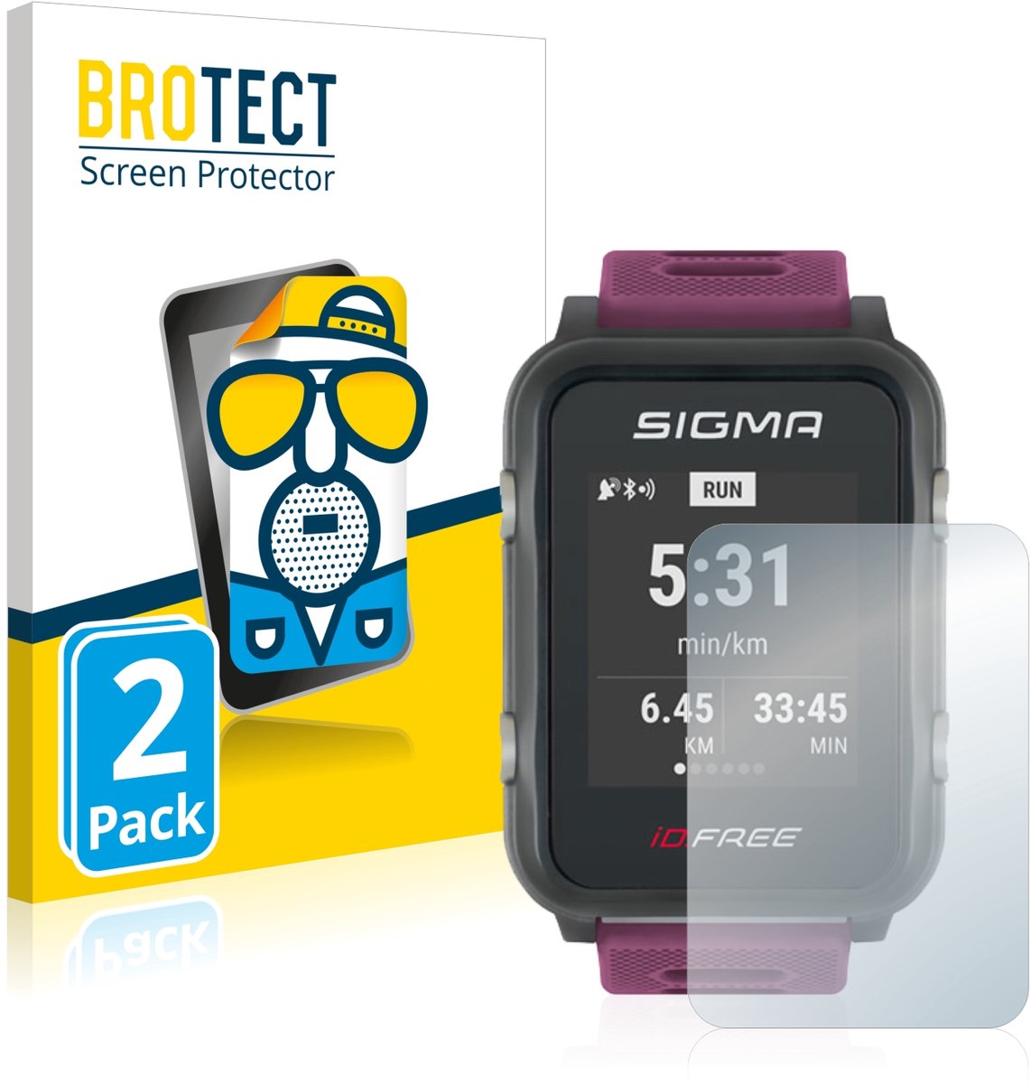BROTECT - Screenprotector voor Sigma iD Free - Folie Beschermfolie matte 2 Stuks