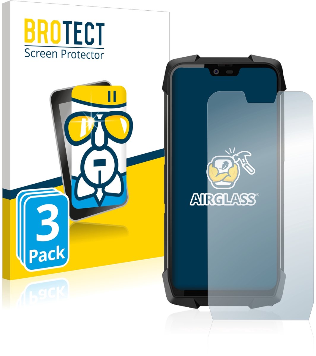 Screenprotector 3 Stuks voor Blackview BV9700 Pro Beschermglas transparant