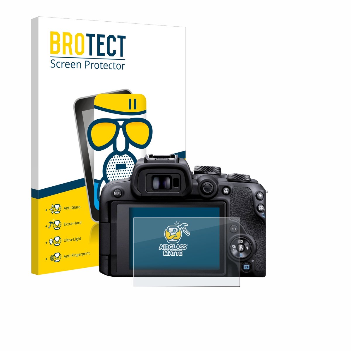 BROTECT - Screenprotector voor Canon EOS R10 - Folie Beschermfolie Beschermglas matte