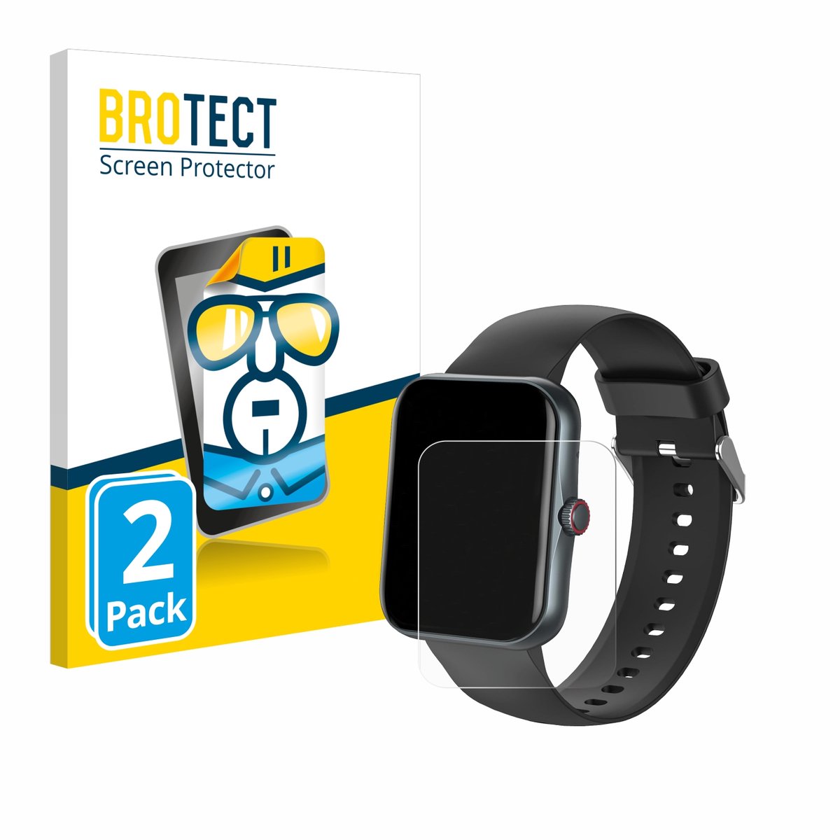 BROTECT - Screenprotector voor Pthtechus S80K - Folie Beschermfolie transparant 2 Stuks