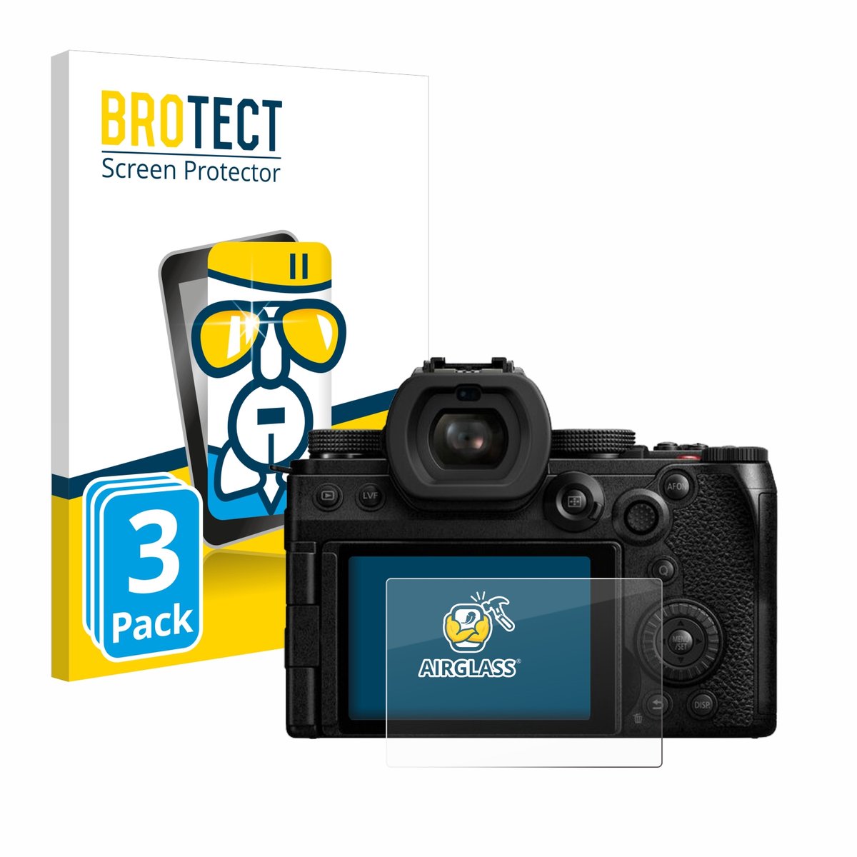 Screenprotector 3 Stuks voor Panasonic Lumix DC-S5M2X Beschermglas transparant