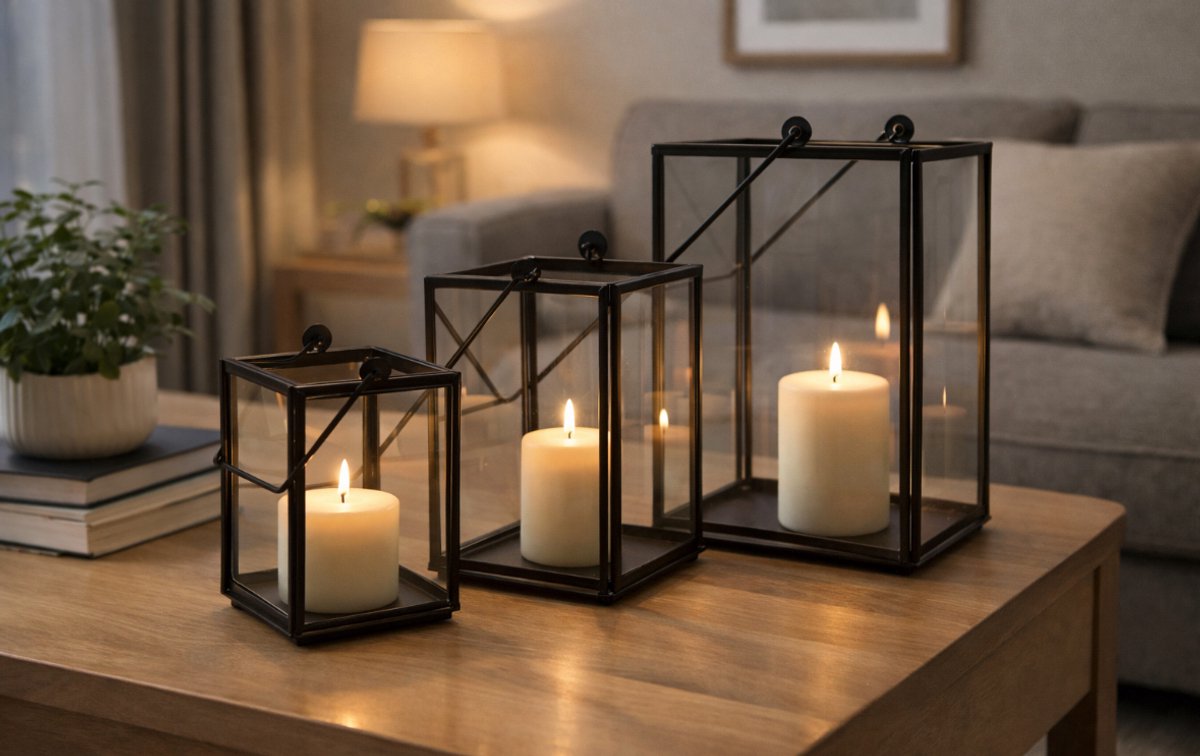Set van 3 lantaarns
