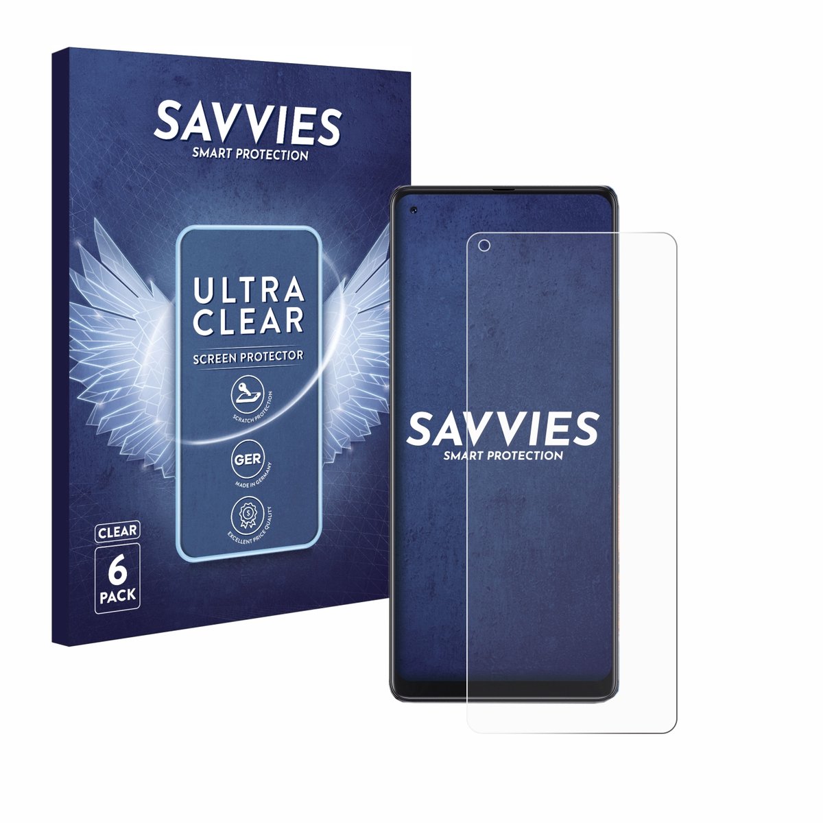 Savvies - Screenprotector voor Cubot Max 3 - Folie Beschermfolie transparant 6 Stuks