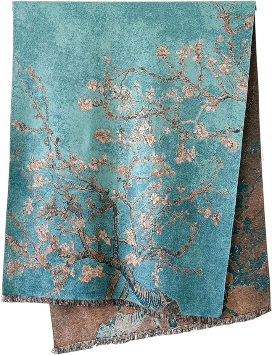 Luxe Grote Pashmina Stijl Sjaal met Kasjmier Textuur voor Herfst en Winter