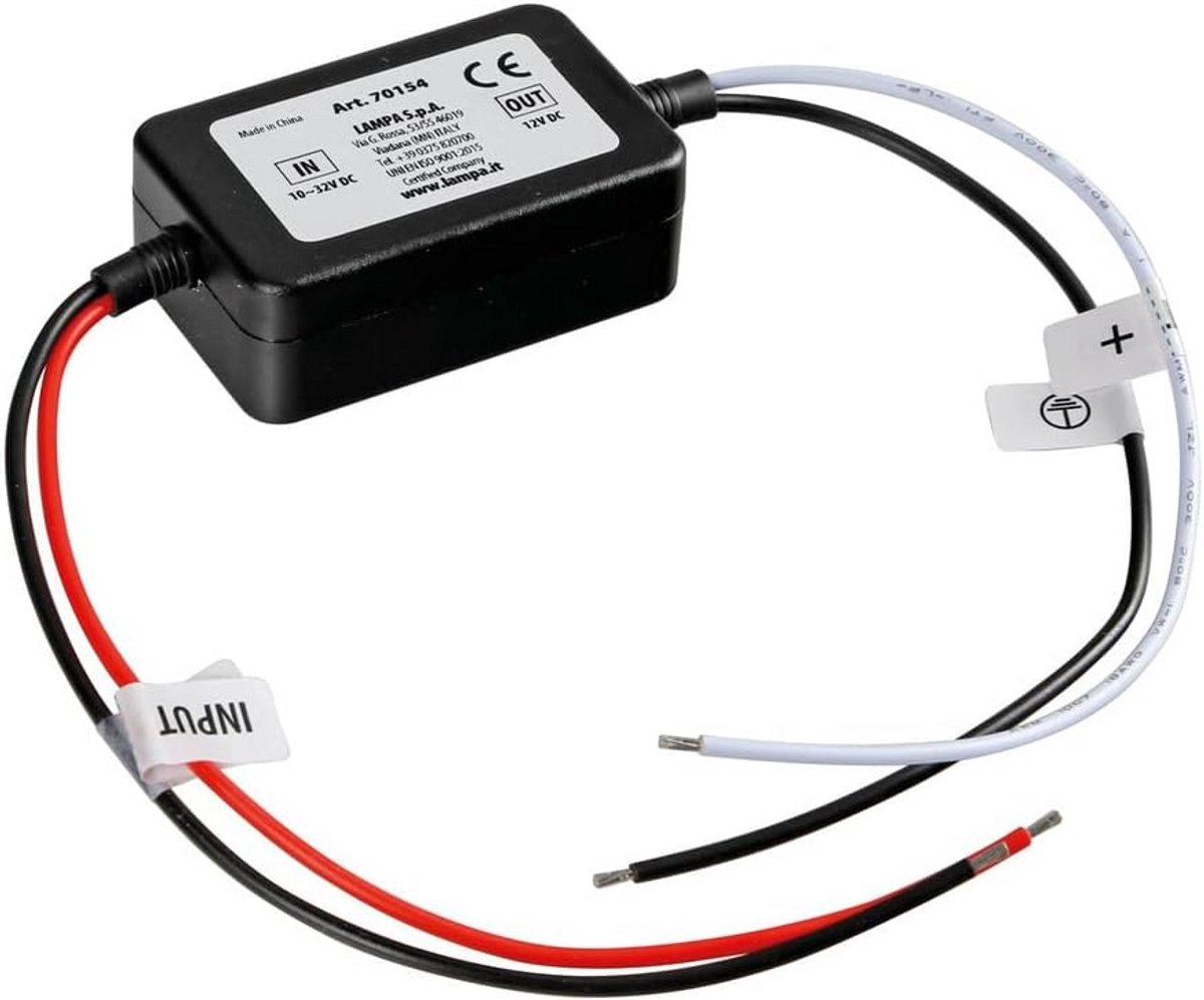 Spanningsstabilisator 12V Auto - DC Omvormer met Overspanningsbeveiliging IP65