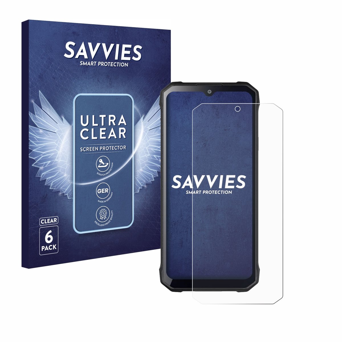 Savvies - Screenprotector voor Hotwav T7S - Folie Beschermfolie transparant 6 Stuks
