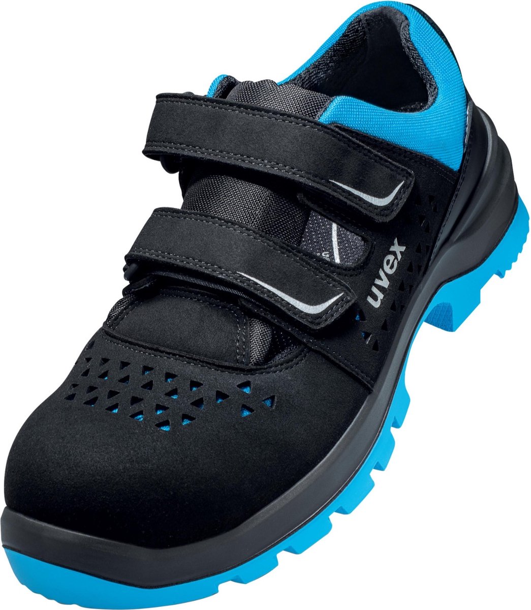 uvex 2 xenova® 9553839 Veiligheidsandalen ESD S1 Schoenmaat (EU): 39 Zwart, Blauw 1 paar