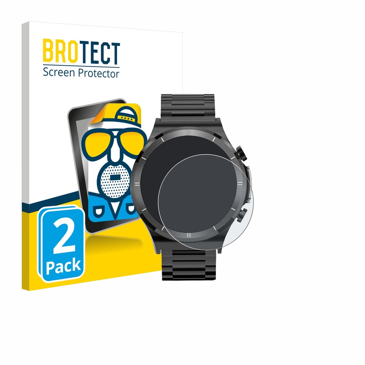 BROTECT - Screenprotector voor FANTTIK Smartwatch 1.39" - Folie Beschermfolie matte 2 Stuks