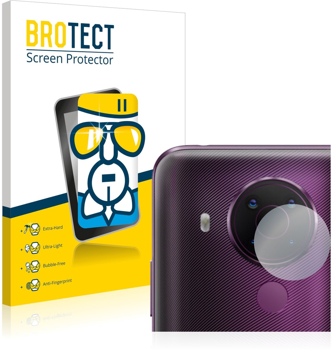 Screenprotector voor Nokia 5.4 (ALLEEN Camera Lens) Beschermglas transparant