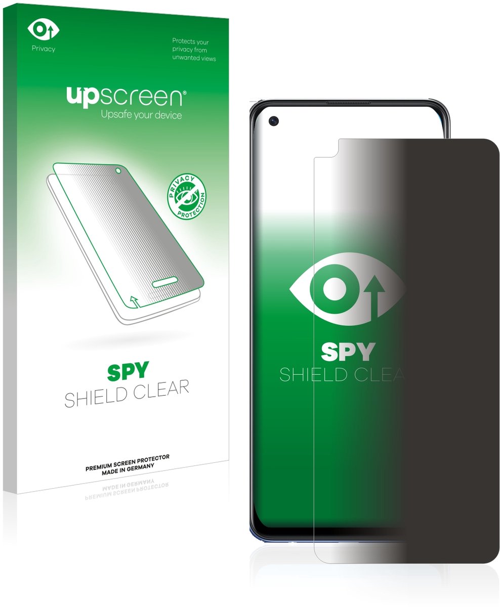 upscreen - privacy screenprotector voor Oppo A74 - Folie Beschermfolie Blauwlichtfilter