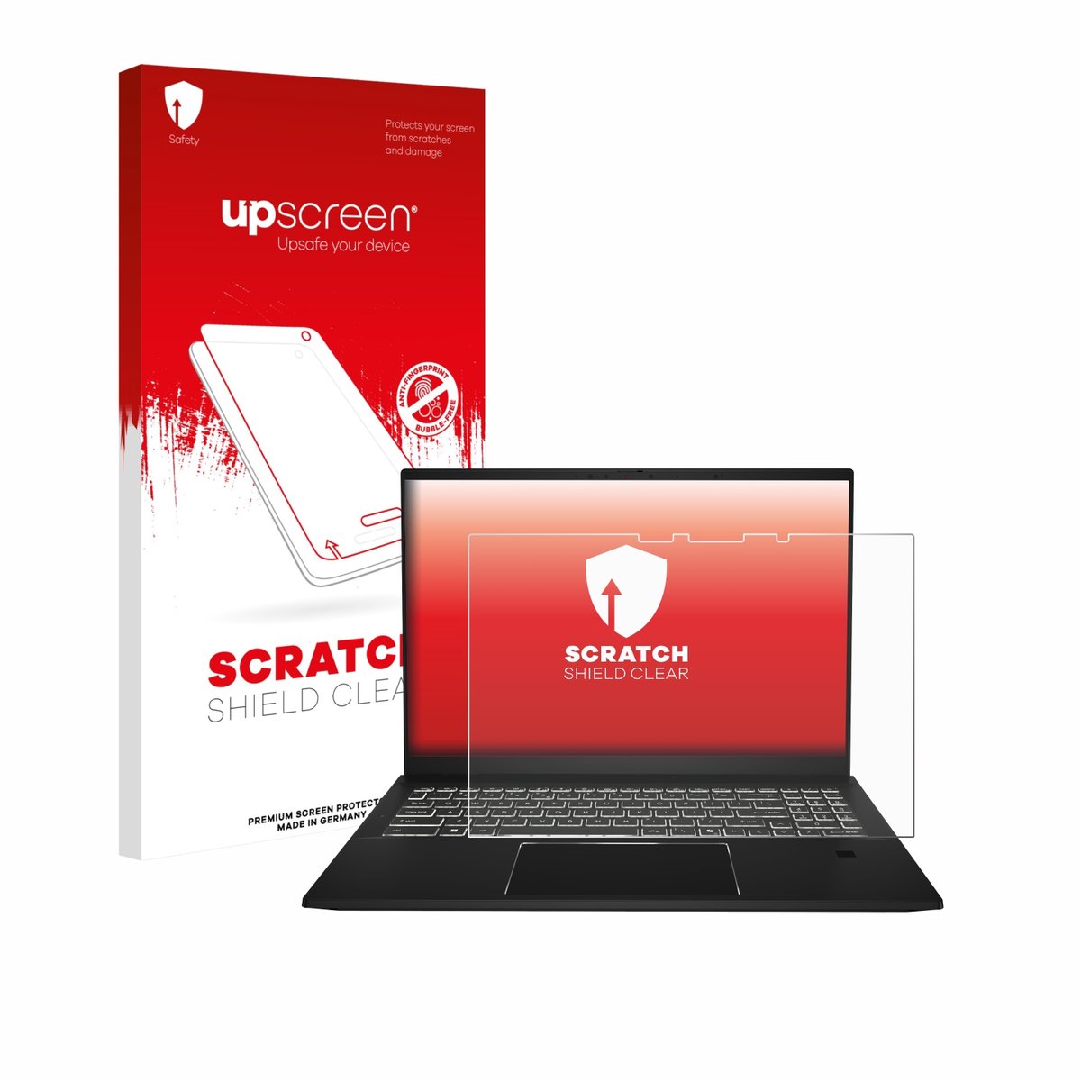 upscreen - Screenprotector voor MSI Summit A16 AI+ - Folie Beschermfolie transparant