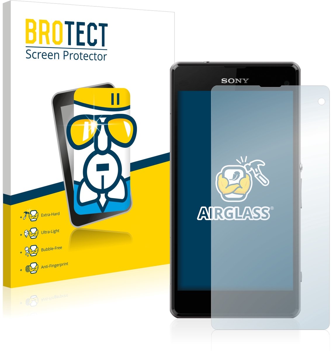 Screenprotector voor Sony Xperia Z1 Compact / Z1 Mini Beschermglas transparant