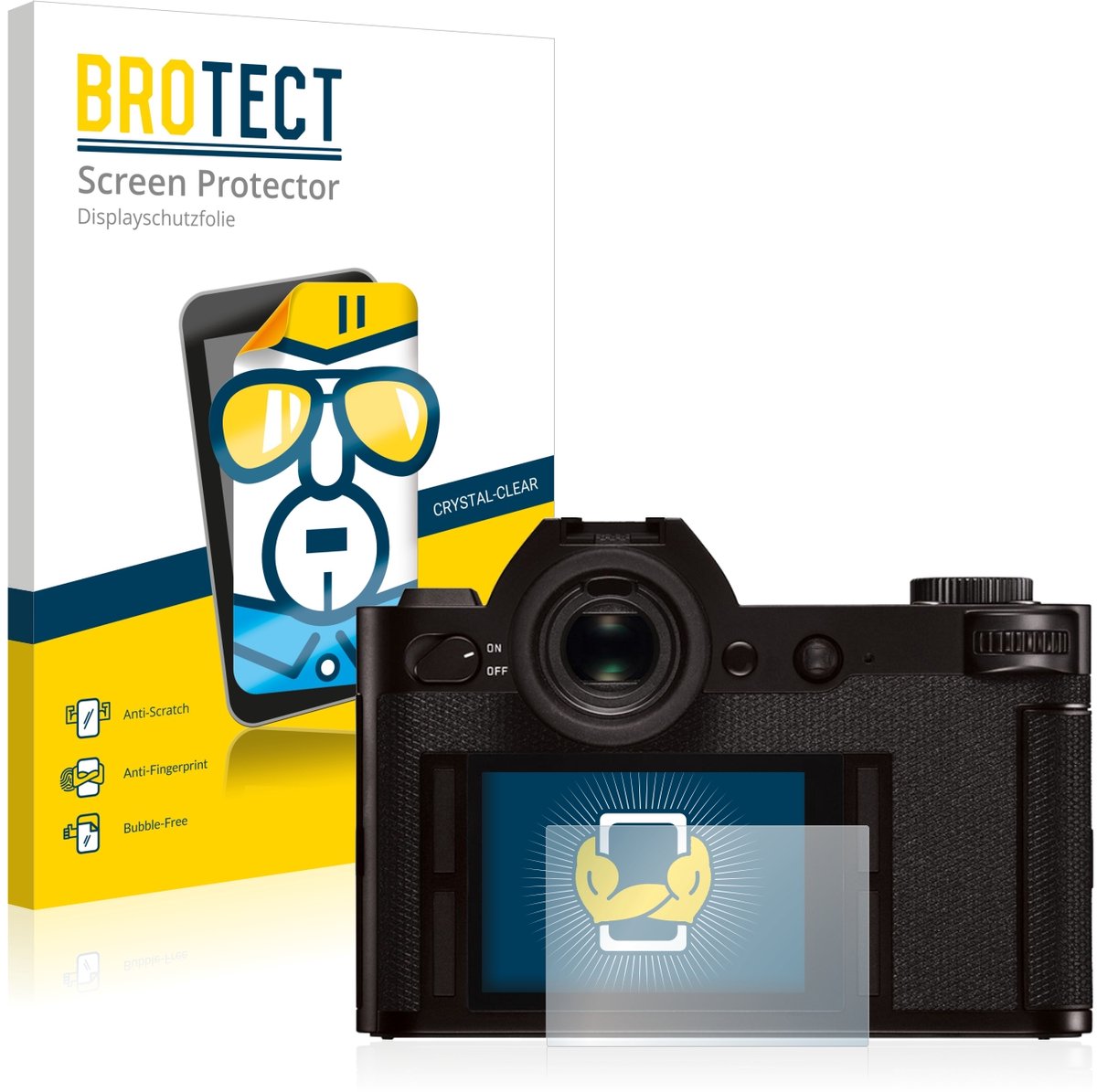 BROTECT - Screenprotector voor Leica SL (Typ 601) - Folie Beschermfolie transparant 2 Stuks