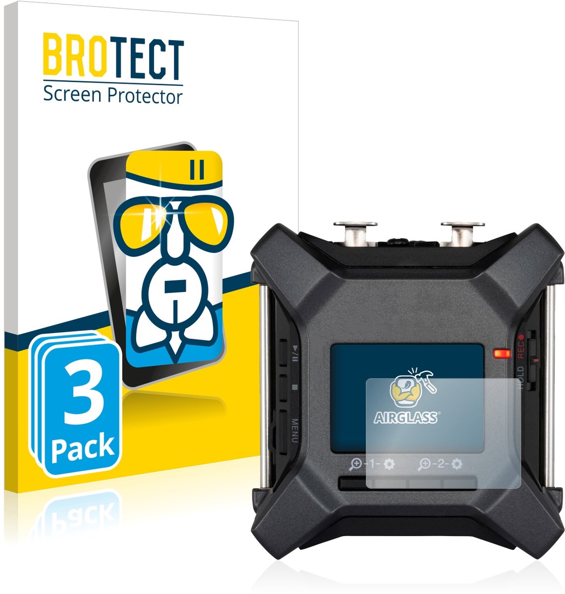 Screenprotector 3 Stuks voor Zoom F3 field recorder Beschermglas transparant