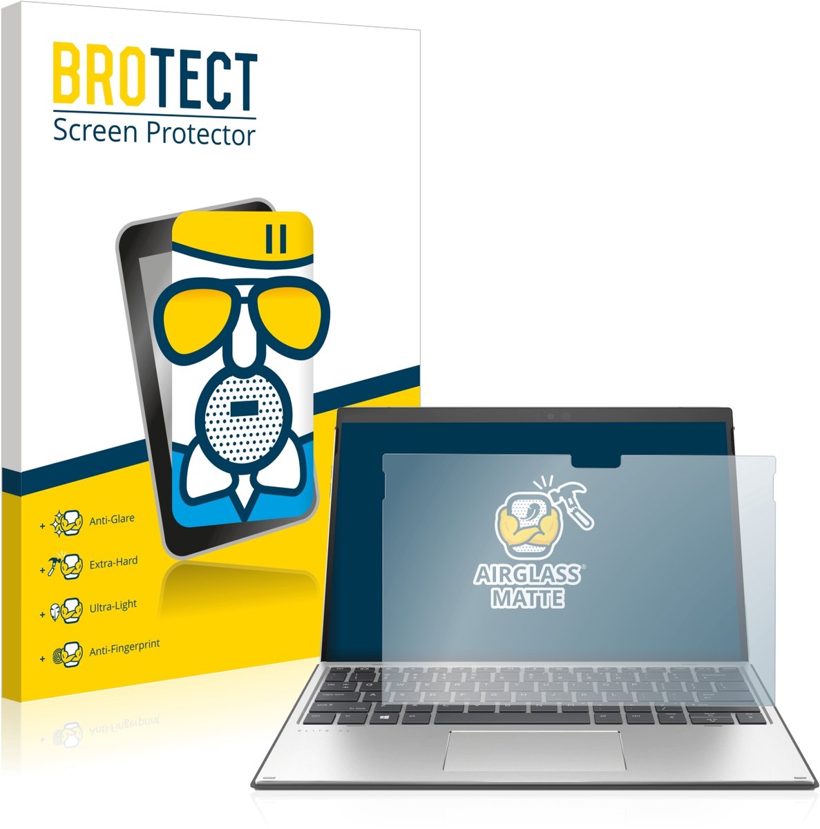 BROTECT - Screenprotector voor HP Elite x2 G8 - Folie Beschermfolie Beschermglas matte