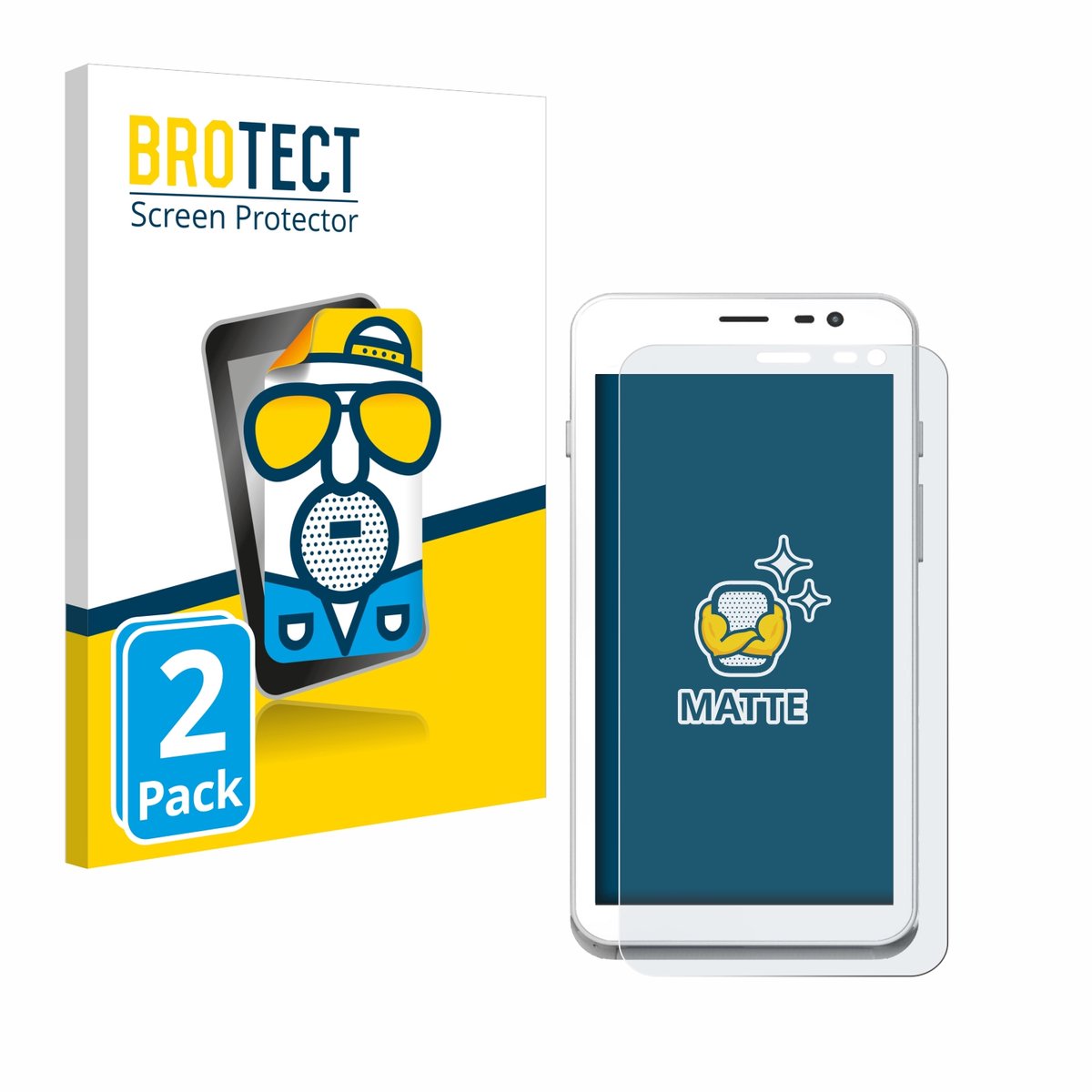 BROTECT - Screenprotector voor Pax A77 - Folie Beschermfolie matte 2 Stuks