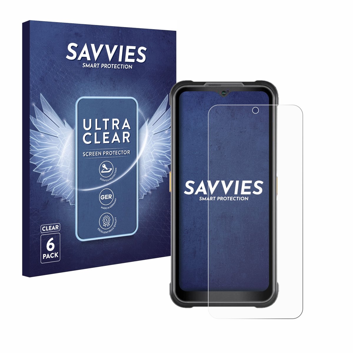 Savvies - Screenprotector voor AGM G2 Guardian - Folie Beschermfolie transparant 6 Stuks