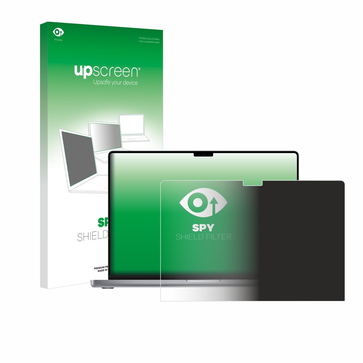 upscreen - privacyscherm voor Apple MacBook Pro 16" 2023 - privacy filter screenfilter Blauwlichtfilter