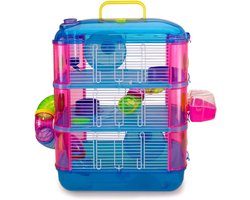 SCH® Hamsterkooi - Meerkleurig - 40cm x 26cm x 53cm