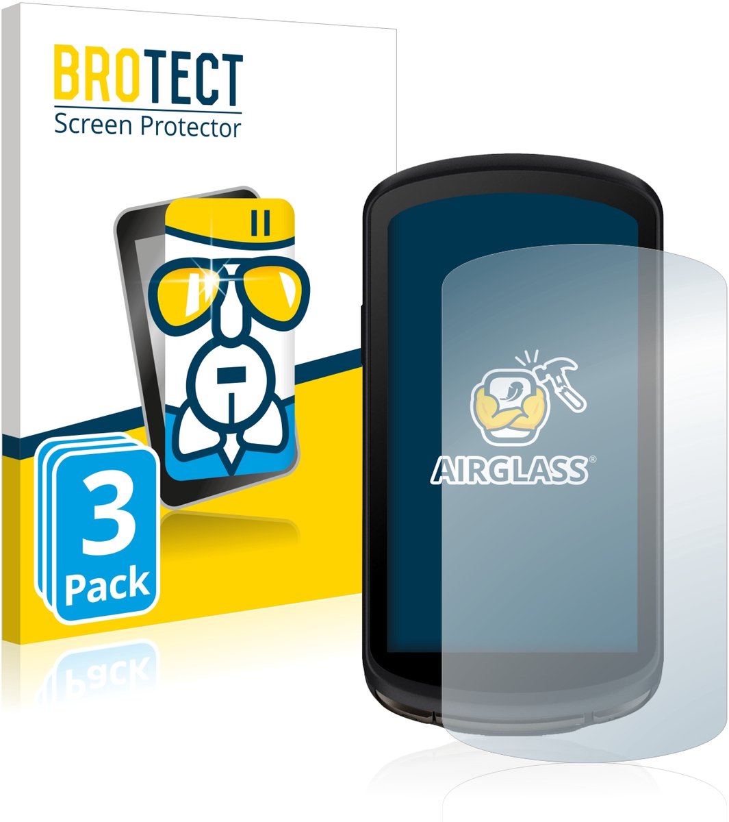 Screenprotector 3 Stuks voor Garmin Edge 1040 Solar Beschermglas transparant