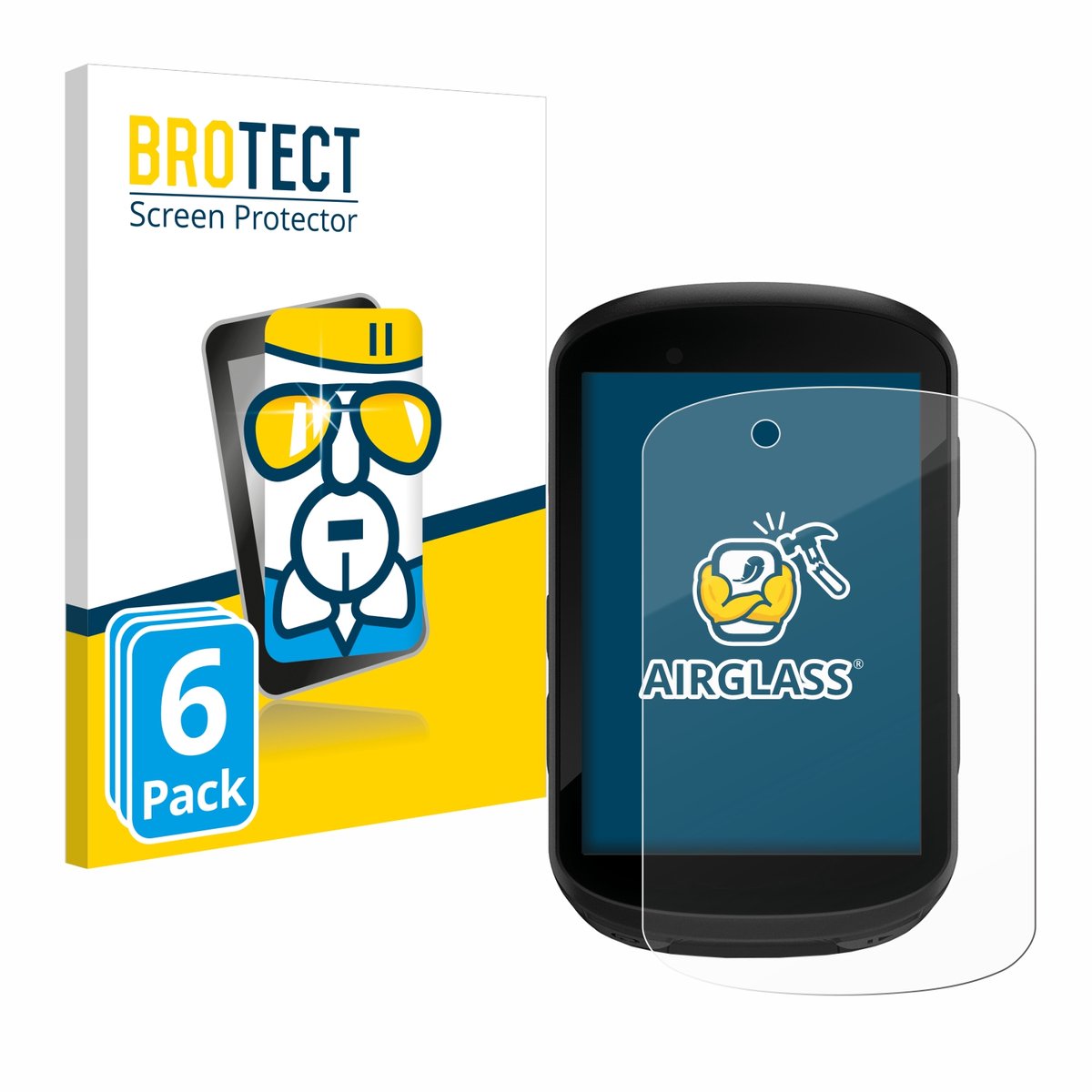 Screenprotector 6 Stuks voor Garmin Edge 530 / Edge 830 Beschermglas transparant