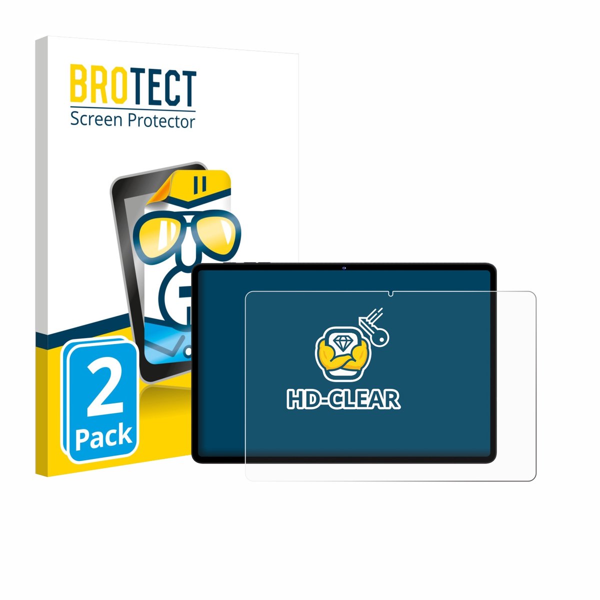 BROTECT - Screenprotector voor UJJ U7 11" - Folie Beschermfolie transparant 2 Stuks