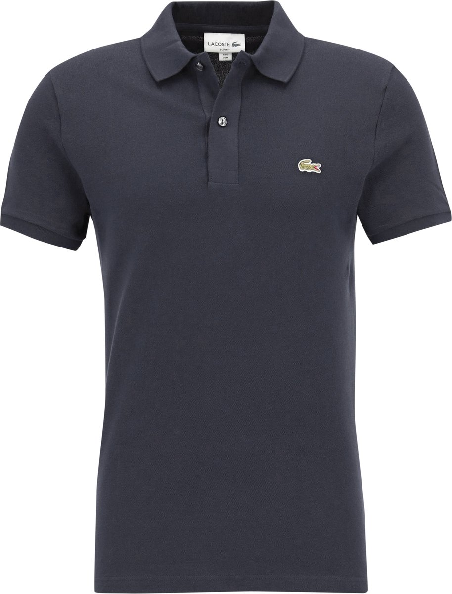 Lacoste Slim Fit polo grafietgrijs