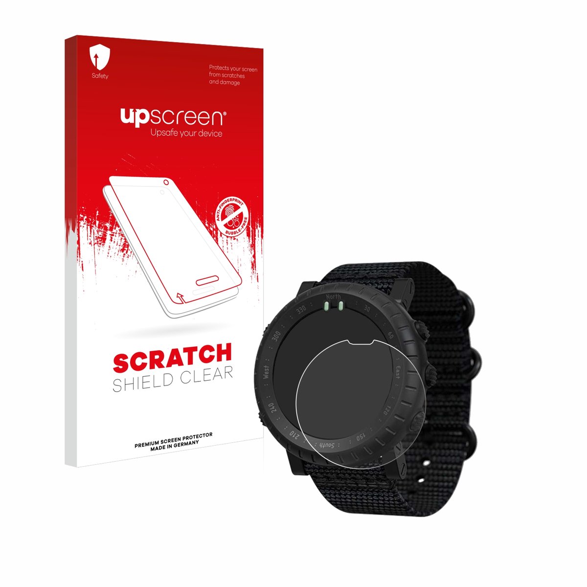 upscreen - Screenprotector voor Suunto Core Alpha - Folie Beschermfolie transparant