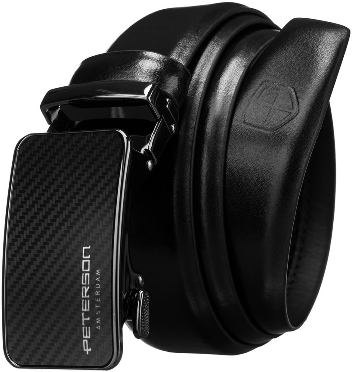 Peterson - Leren Brede Herenriem - Automatische Gesp - 95cm