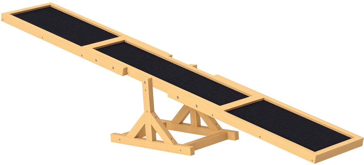 Hondenwip Voor Behendigheidstraining, Antislip, Draagvermogen Tot 50 kg, 180 x 30 x 30 cm