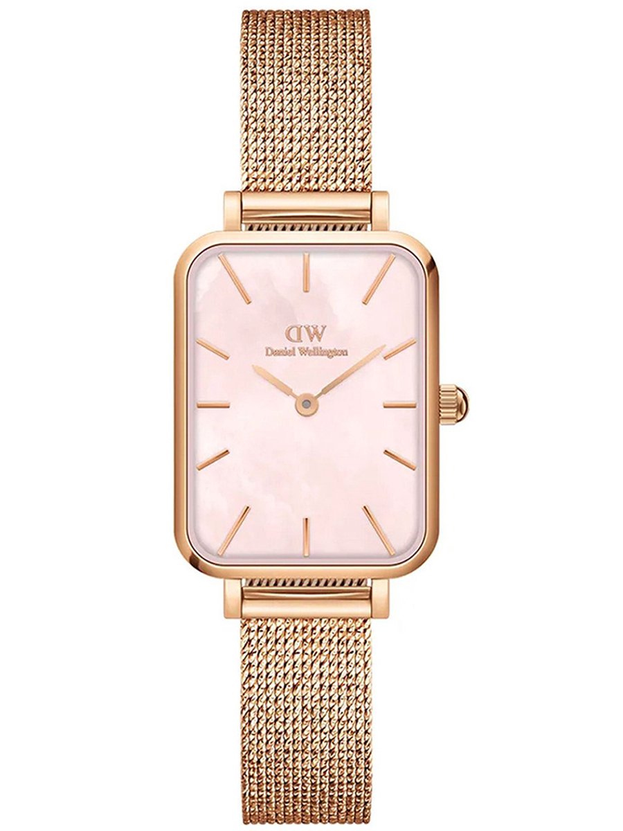 Daniel Wellington Quadro - Horloge - 20mm - Roze Parel - Roze Goud