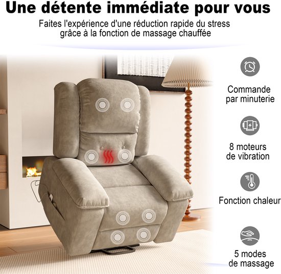 Saradevi Elektrische Massagestoel met 8-Zone Warmtefunctie - Saradevi - €330,60