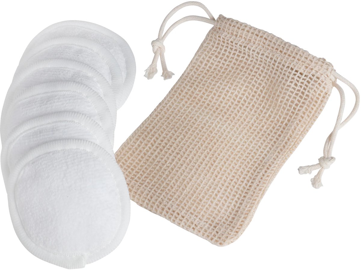 Tweezerman Herbruikbare Make-up Verwijder Pads – Set Van 6 Wasbare Reinigingspads – Zachte, Duurzame Pads Voor Gezicht & Ogen – Milieuvriendelijk – Voor Reinigen Van Make-up, Ooglook, Foundation & Skincare Routine – Wasbaar