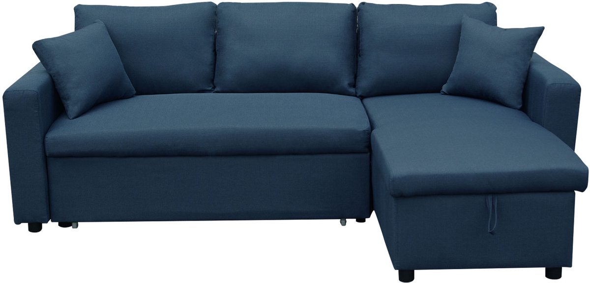 CLARK 3 zits hoekslaapbank blauw