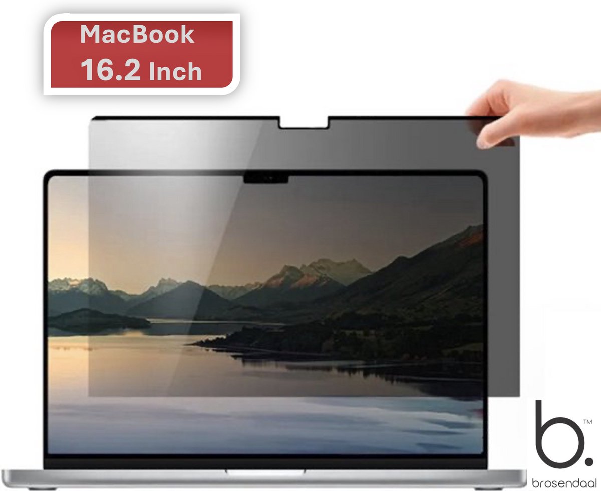 Brosendaal Privacy Screen geschikt voor MacBook - Bescherm je Privacy - Privacy Scherm - Screenprotector - MacBook Pro 16 inch