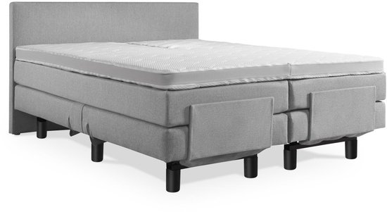 Soft Bedden Elektrische Boxspring 140x190 cm Grijs - Soft bedden - €1.249,00