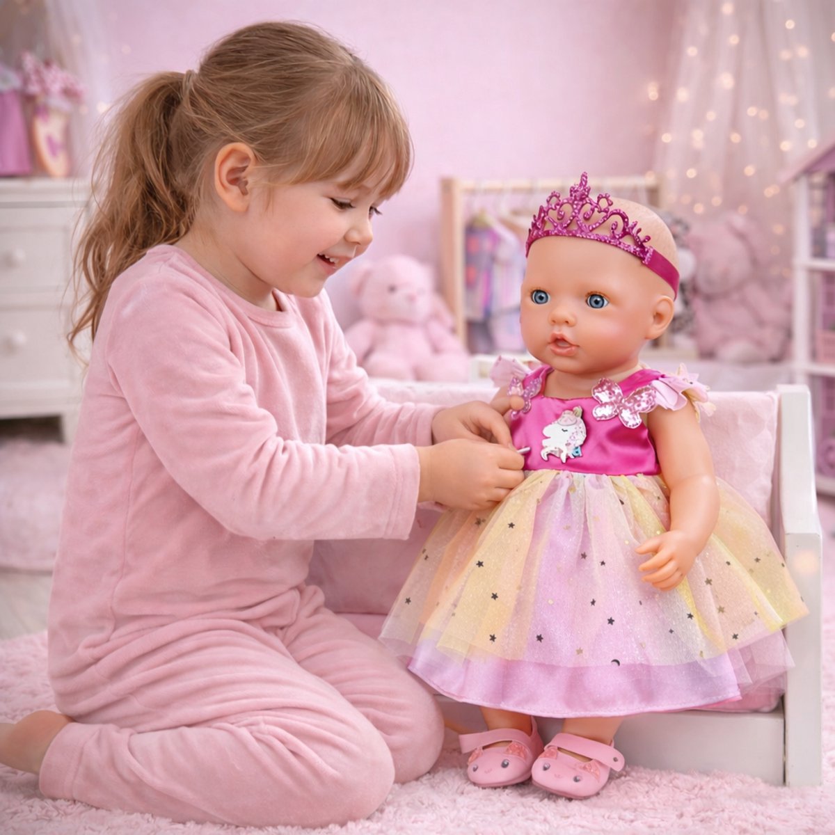 Isa's Friends® - Poppenkleding - Kleertjes geschikt voor o.a. BABY born - 43 cm — afbeelding 2