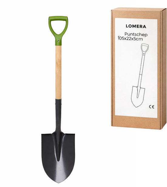 Lomera Steekschop - Steekschep - Spade - Tuinspade - Tuinschop - Schep - Schop - Puntspade - Punt Schop - Punt Schep - Spade Met D Handgreep - Steekschop Met D Handgreep - Schop Met D Handgreep — afbeelding 3