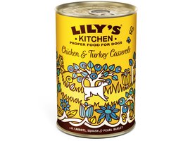 Lily's Kitchen Hondenvoer Nat Casserole Kip & Kalkoen - 400 gr