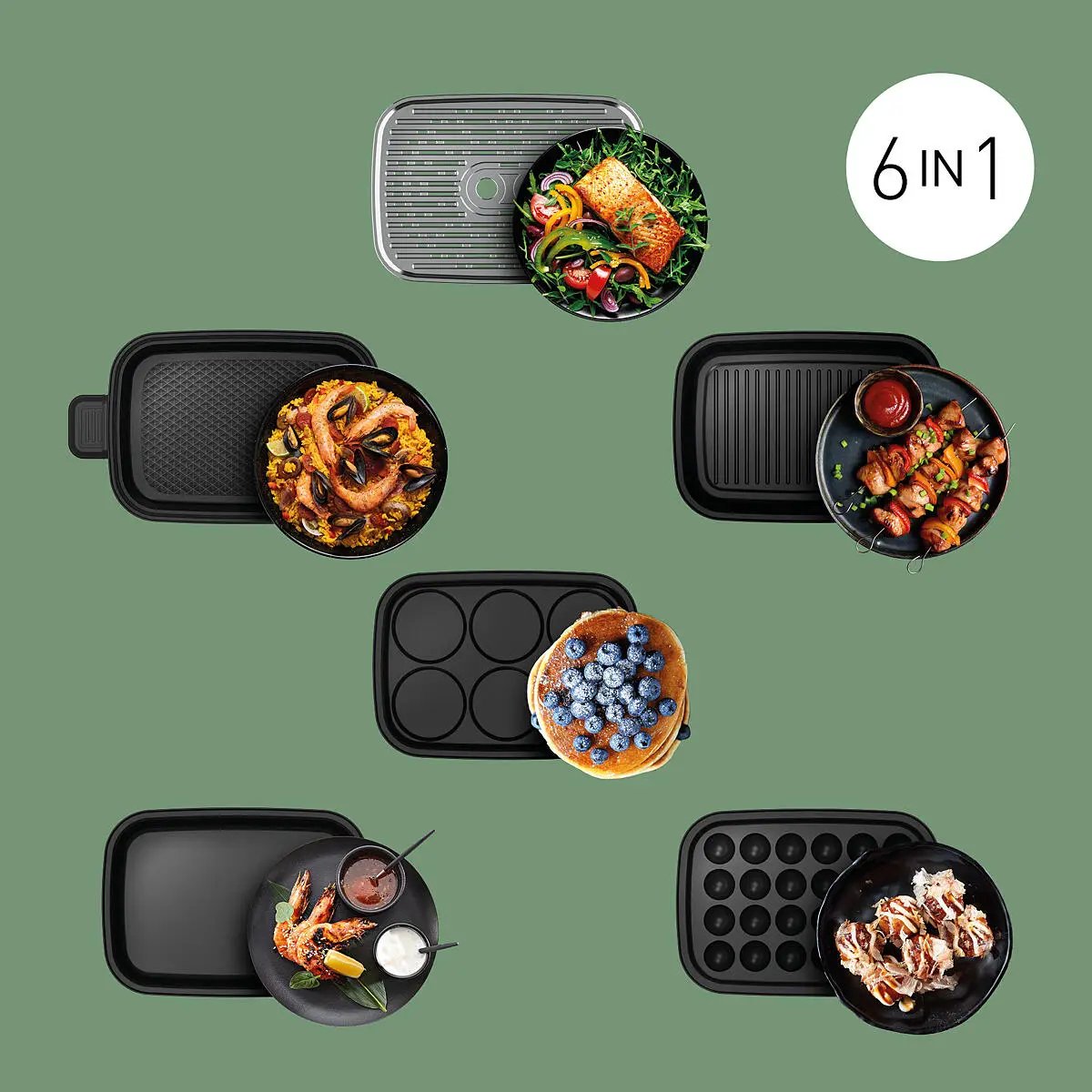 Panasonic NF-GM600KXE Multi-Cooker Tafelgrill met Rookafzuiging - afbeelding 2