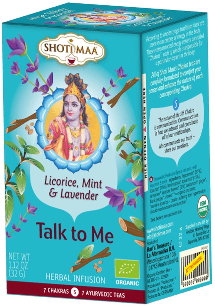 Shoti Maa munt, zoethout & lavendel thee BIO - 38.4 - Biologisch