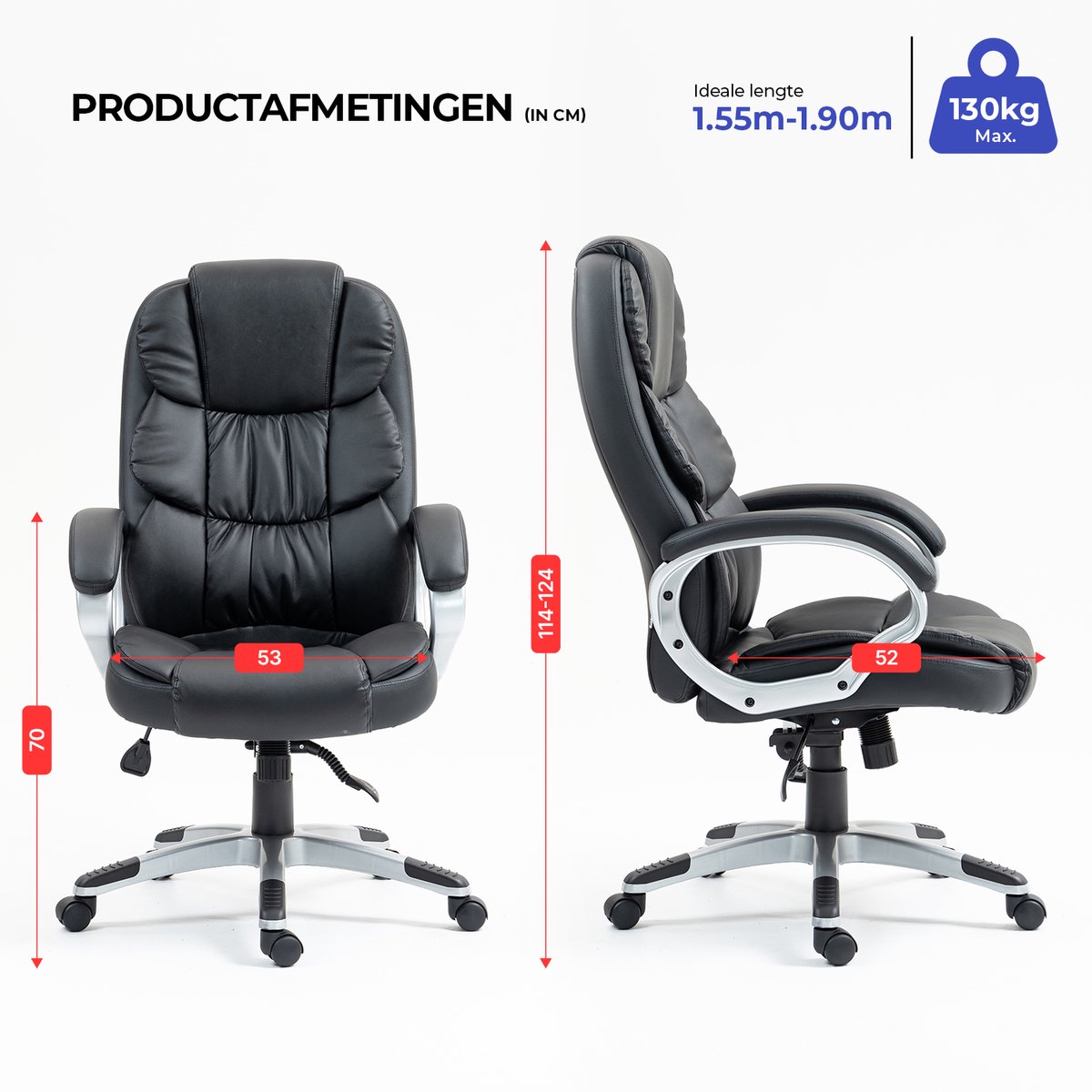 Ergonomische Bureaustoel (EAN: ...4351) - afbeelding 3