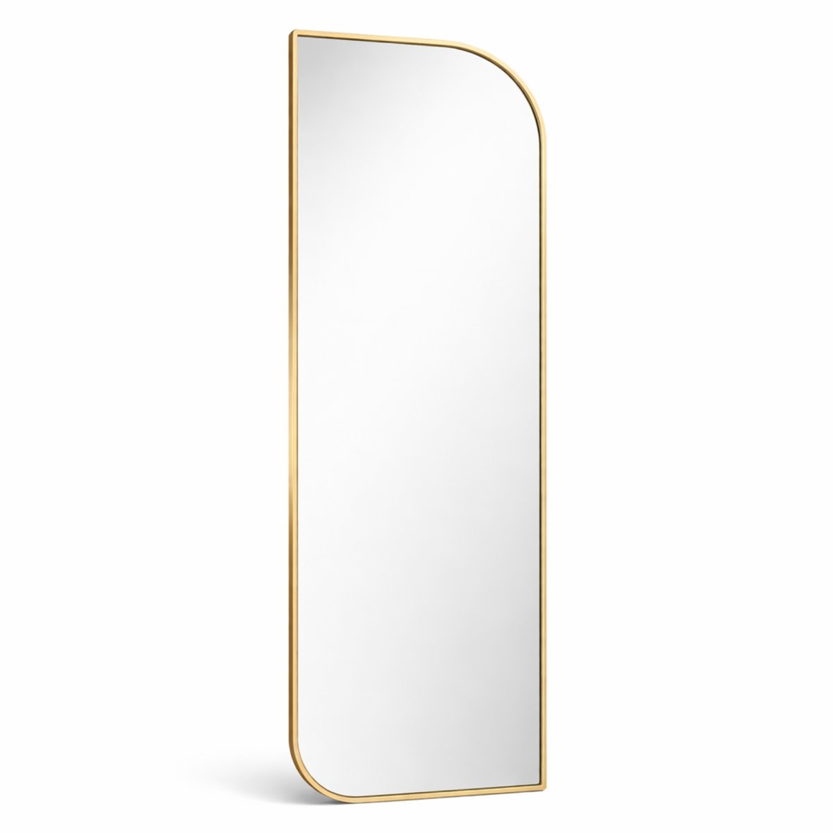 Luxaliving Passpiegel 160x50 cm – Luxe Design Spiegel – goud Metaal – Moderne Staande/Wandspiegel voor Slaapkamer en Hal