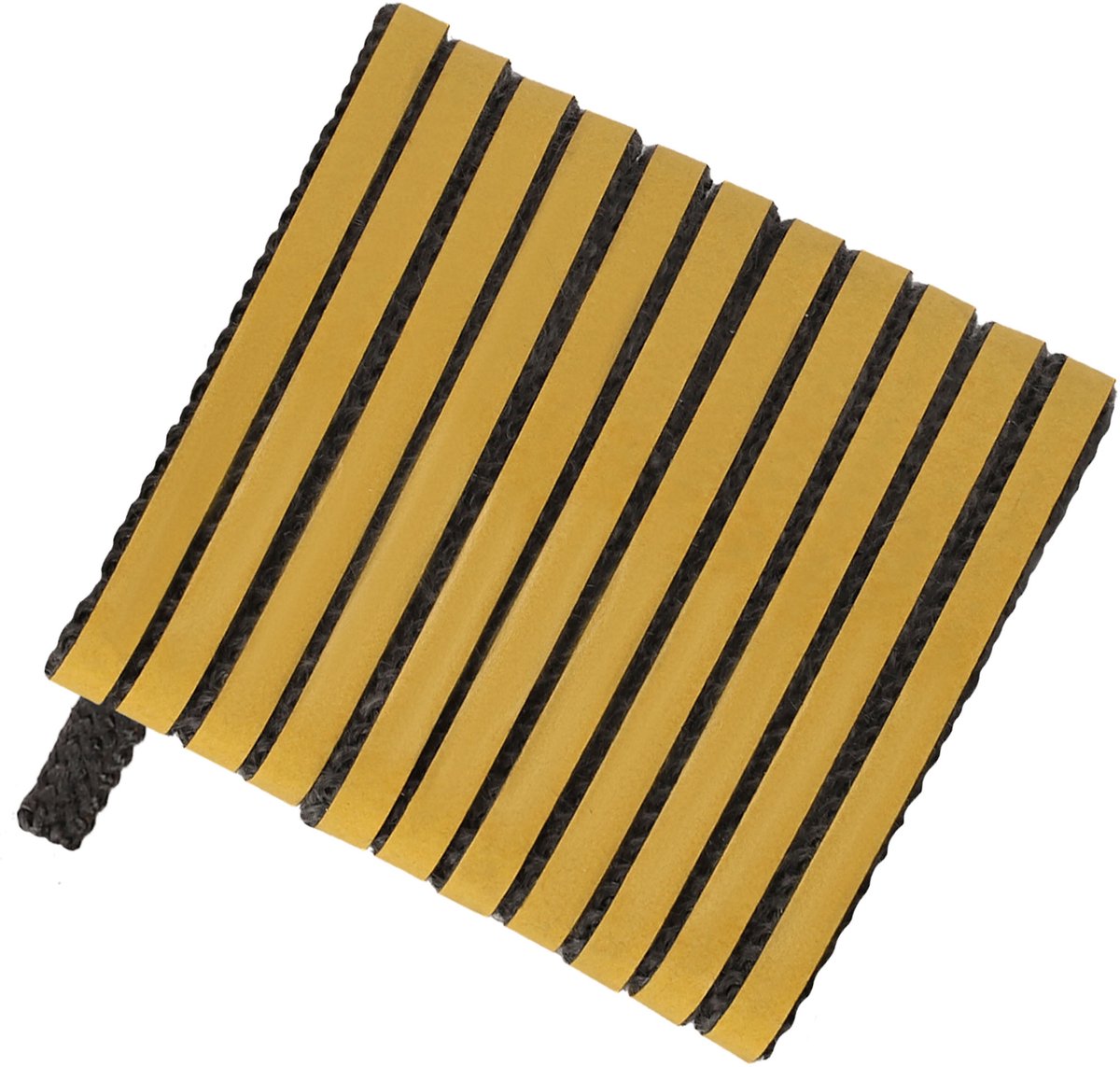 KOTARBAU® Kachelband, Kachelkoord, 8 x 2 mm, Ovenafdichtband, 2,5 m, Haardafdichting, Glasvezel, Zwart, Zelfklevende Glasvezel Touw, Hittebestendig Vuurvaste Deurpakking