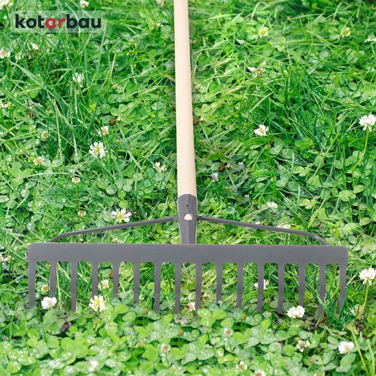 KOTARBAU, Bladhark, Metaal, 46cm, 18 Tanden, Houten Steel van Merkloos	 — afbeelding 2