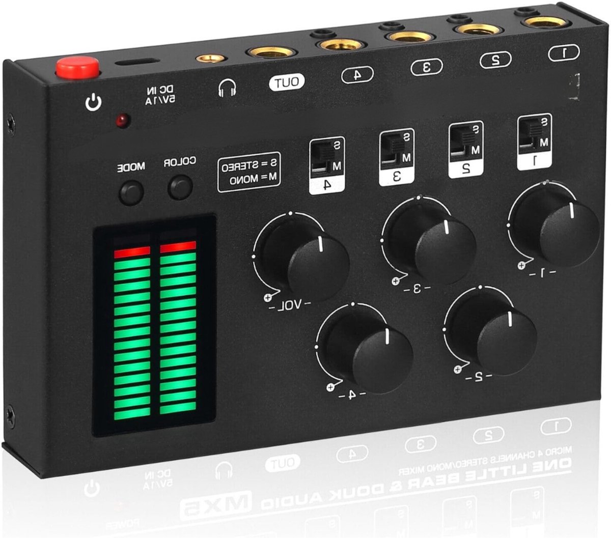 MIRA®Audio Mixer – Streaming – DJ Draaitafel – DJ Mix Set – Zwart - 20cm x 12cm x 7cm